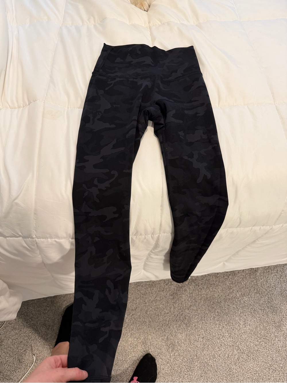 Lululemon Black Camouflage Leggings